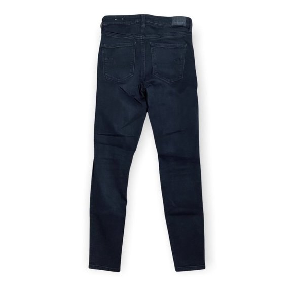 American Eagle Black Next Level Stretch Distressed Skinny Jeans - Picture 2 of 10